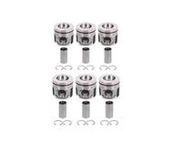 6X Piston And Piston Ring Set Compatible With 3 0 T L L6 N57D30 N57 Engine Fits 08-19 X3 X4 X5 X6 3 0T Models Replacement Compatible with 11257812585 11257805329
