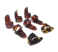 6x plastic Finger 2x Thumb picks for Guitar or banjo pick set