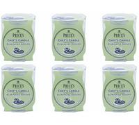 6x Price's Chef's Candle in Glass Jar - Eliminates Cooking Kitchen Odour