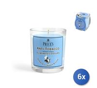 6X Price's Freshair Antitobacco Candles 30H