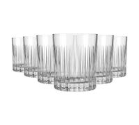 6x RCR 360ml Timeless Crystal Double Whisky Glasses Water Juice Glass Gift Set