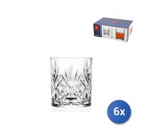 6X Rcr Melodia CL31 Transparent Glass Tumblers Glassware Drinking Glasses