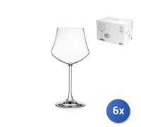 6x Rcr Transparent Glass Goblet Ego 50Cl