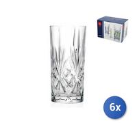 6x Rcr Transparent Glasses Melodia High Base CL36