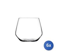 6x RCR Water Glasses Aria in Soundproof Glass cl 54.7