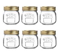 6X Round Kilner Jar Screw Top 0.25L Glass Preserve Jar With Lid 250Ml
