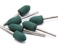 6X Rubber grit polishing pins 10mm for Dremel Proxxon Grinder Grinder Multifunction Tool