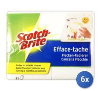 6x Rubber Stain Eraser Scotch-Brite 2 Pieces E1