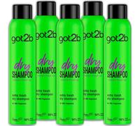 6x Schwarzkopf Got2B Dry Shampoo Extra Fresh 200ml - Apple & Sandalwood - Vegan