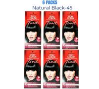 POLY COLOR PERMANENT CREAM COLOR TINT 45 NATURAL BLACK 100% GREY COVERAGE