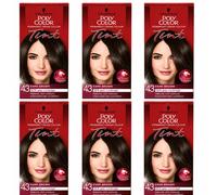 6X Schwarzkopf Professional Poly Color Tint Permanent Hair Dye Dark Brown
