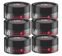 6x Schwarzkopf Taft Power Styling Wax Hair Wax 75ml #01 Glanz 5