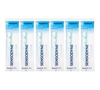 6x Sensodyne Search 3.5 Toothbrushes for Sensitive Teeth - Gentle Round Filaments, Slim Neck, Easy-Grip, 4 Colour Variants