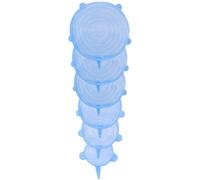 6x silicone cover reusable freshness lid different sizes