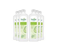 6x Simple Kind to Skin Refreshing Bath Soak Cucumber Extract Sensitive Skin, 1L