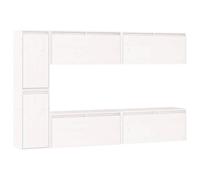 6x Solid Wood Pine TV Cabinets Wooden Hanging Cabinet Multi Colours vidaXL