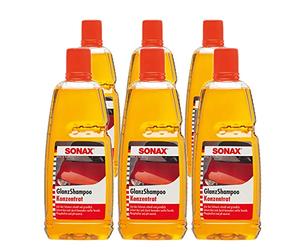 6x Sonax 03143000 Gloss Shampoo Concentrate Shiny Car Shampoo 1 L
