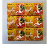 6x SONY DV Premium 60 MiniDV Digital Video Cassette Tape for Mini DV Camcorder