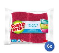 6x Sponge + Antiscratch Colored Fiber 2 Pieces Scotch-Brite