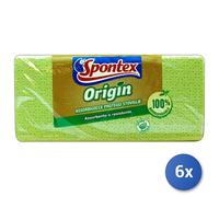 6X Spontex Large Sponge Cloths 1 Piece 42X31 Cm