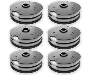 6x string spool, replacement spool, suitable for Parkside lawn trimmer, PRT 550 A1 - LIDL IAN 311404, PRT 550 A2, PRT 550 A3, PRT 550 A5, PRTA 20-Li B2, PRTA 20-Li C3