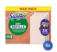 6x Swiffer Floor Cleaning Cloth Dust, Wood, 36 Pack, Light Yellow