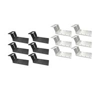 6X T Post Mounting Bracket Silver Supplies Multifunctional Iron Heavy Duty for Mailbox(Silver)