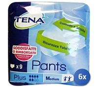 6X Tena Pants Plus Underwear For Incontinence Unisex 9 Pcs