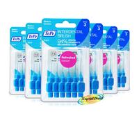 6x Tepe Interdental Brush Blue 0.60mm ISO size 3