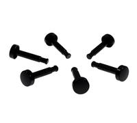 6x Timer Knob Buttons Oven Cooker Stainless Steel Style Black Clock Dial Switch Compatible With Rangemaster