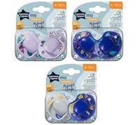 6x tommee soother mid night 6-18 moda diffrent model