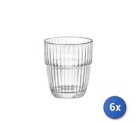6X Transparent Glass Barshine Juice Glasses, 21Cl
