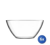 6x Transparent Glass Bowl Cosmos CM17 By Arc