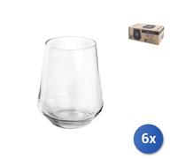 6X Transparent Glass Cups Allegra CL43.5