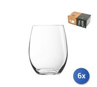 6X Transparent Glass Cups Primary CL35, Arc