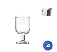 6X Transparent Glass Goblets Hosteria Large Cl28