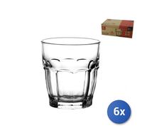6X Transparent Glass Rockbar Juice Glasses Cl20