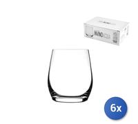 6x Transparent Glass Wine Glasses O.F. Cl37 By Rcr MPN 8007815263196