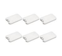 6x Travel Ice Freezer Blocks Ice Brick Pack Reusable Cooling Elements Ice Blocks Freezer Packs for Travel Beach Outdoors Home, white 450ml