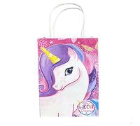 6x Unicorn Paper Bags | Party Bags With Handles | Birthday Wedding Favour,Baby Shower Party Gift Box Loot Bag
