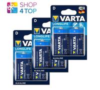 6x Varta Longlife Power D 1.5V LR20 Alkaline Batteries for Devices