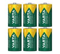 6x Varta Recharge Accu Power D HR20 NiMH 1.2V 3000mAh Rechargeable Batteries