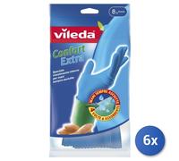 6x Vileda Comfort Extra Gloves 8.5-9 L
