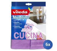 6x Vileda Microfiber Cloth Kitchen