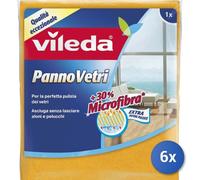 6x Vileda Microfiber Glass Cloth 1 Piece