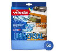 6x Vileda Microfibre Plus Universal Cloth 1Pz