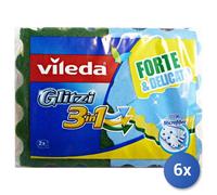 6x Vileda Sponge Glitzi 3In1