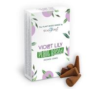 6x Violet Lilly Incence Cones 46226 Stamford Plant Based Incense Cones Vegan Gift
