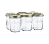 6X Wide Mouth Kilner Preserve Pickling Jars 0.35L Screw Top Glass Jam Jar 350Ml
