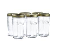 6X Wide Mouth Kilner Preserve Pickling Jars 0.5L Screw Top Glass Jam Jars 500Ml